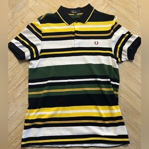 Fred Perry Striped Polo Medium